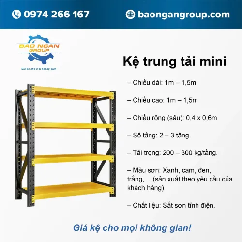 Kệ trung tải mini 2026