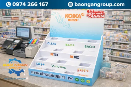 Kệ trưng bày sản phẩm Detox