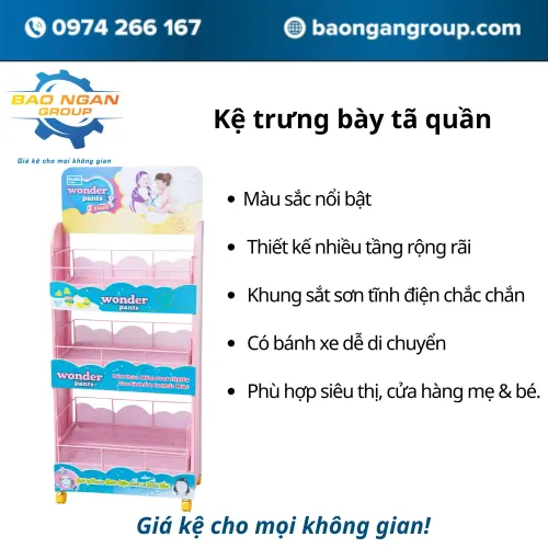 Kệ trưng bày tã quần