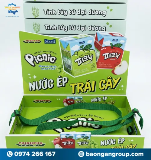 Khay sampling giới thiệu Mước ép trái cây Picnic