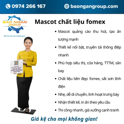 Mascot chất liệu fomex