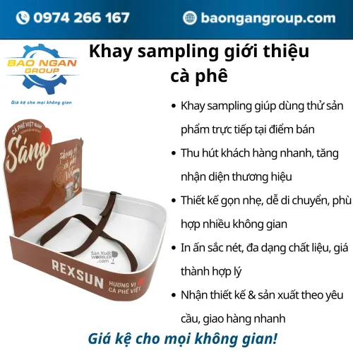 Khay sampling giới thiệu cà phê
