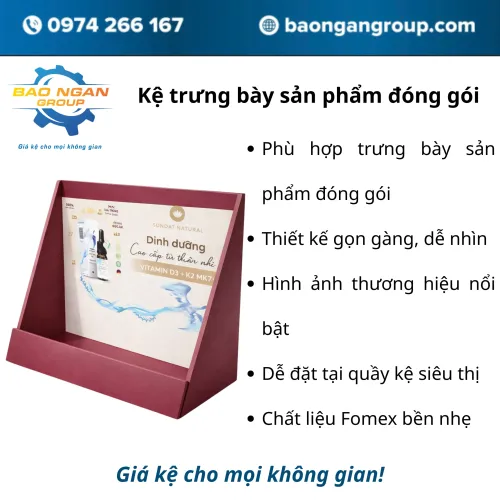 Kệ trưng bày sản phẩm đóng gói