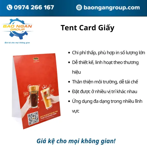 ảnh In Ấn Tent Card Giấy