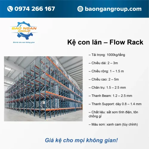 Kệ con lăn - Flow Rack