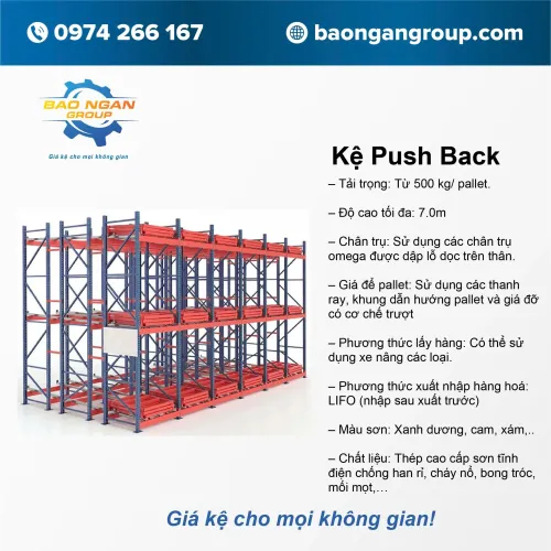 Kệ Push Back