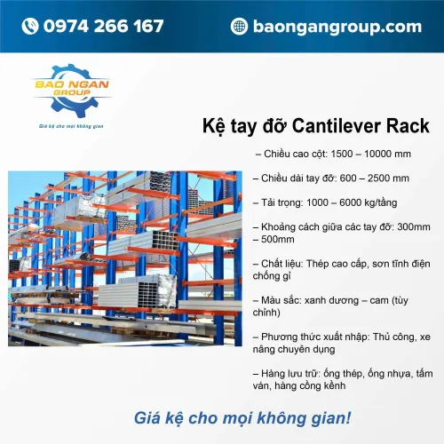 Kệ tay đỡ Cantilever Rack